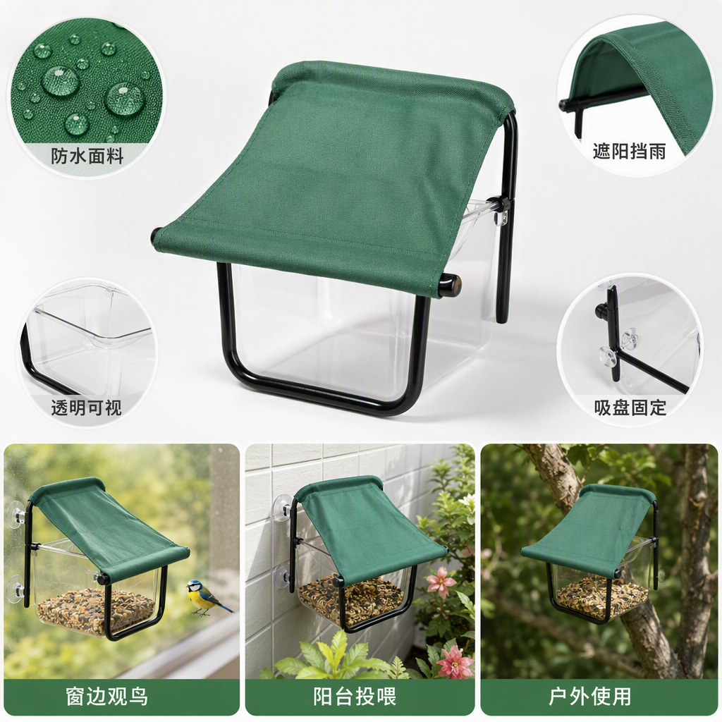 多功能便携折叠凳伸缩板凳背包马扎户外休闲便携式多用途座椅