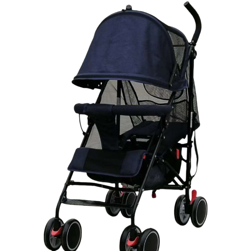 The multi-functional baby stroller is lightweight and foldable. It is suitable for newborns and children with baby seats and straps