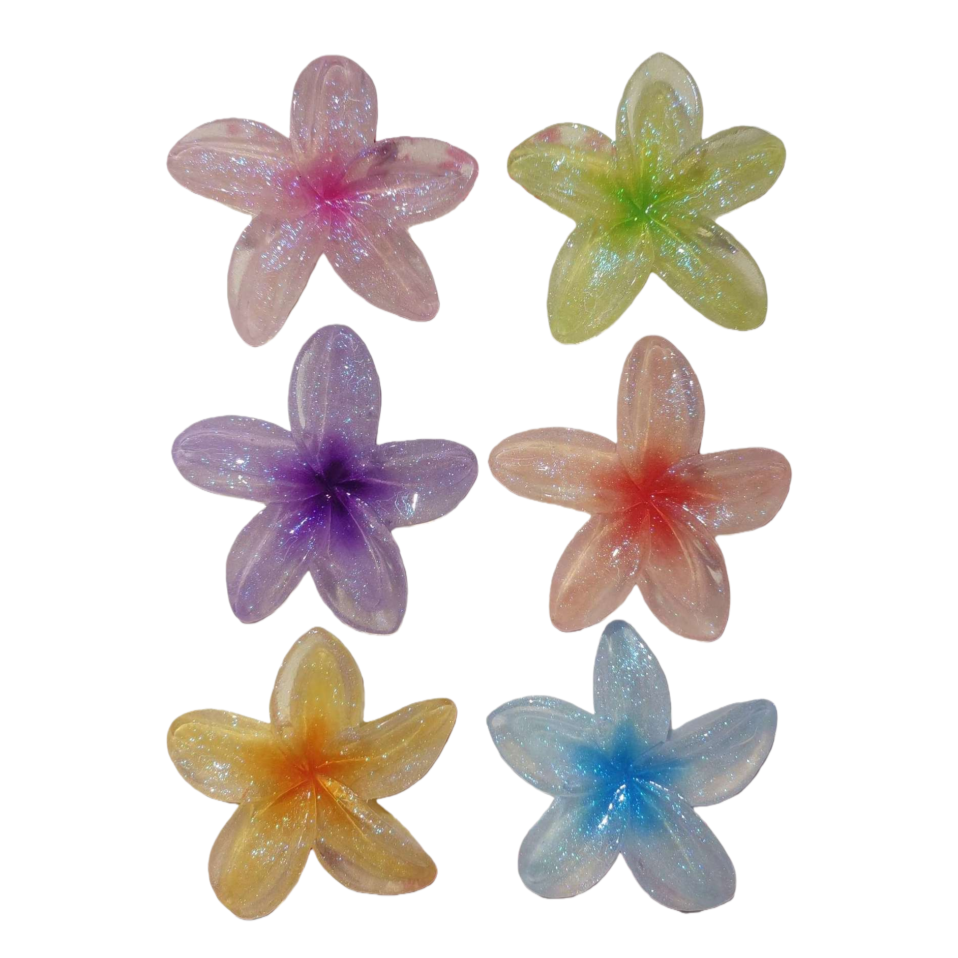 Glittering colorful flower hair clips, Korean sweet girl headwear, hair accessories, hairpins and hairpins, versatile for students Item Picture