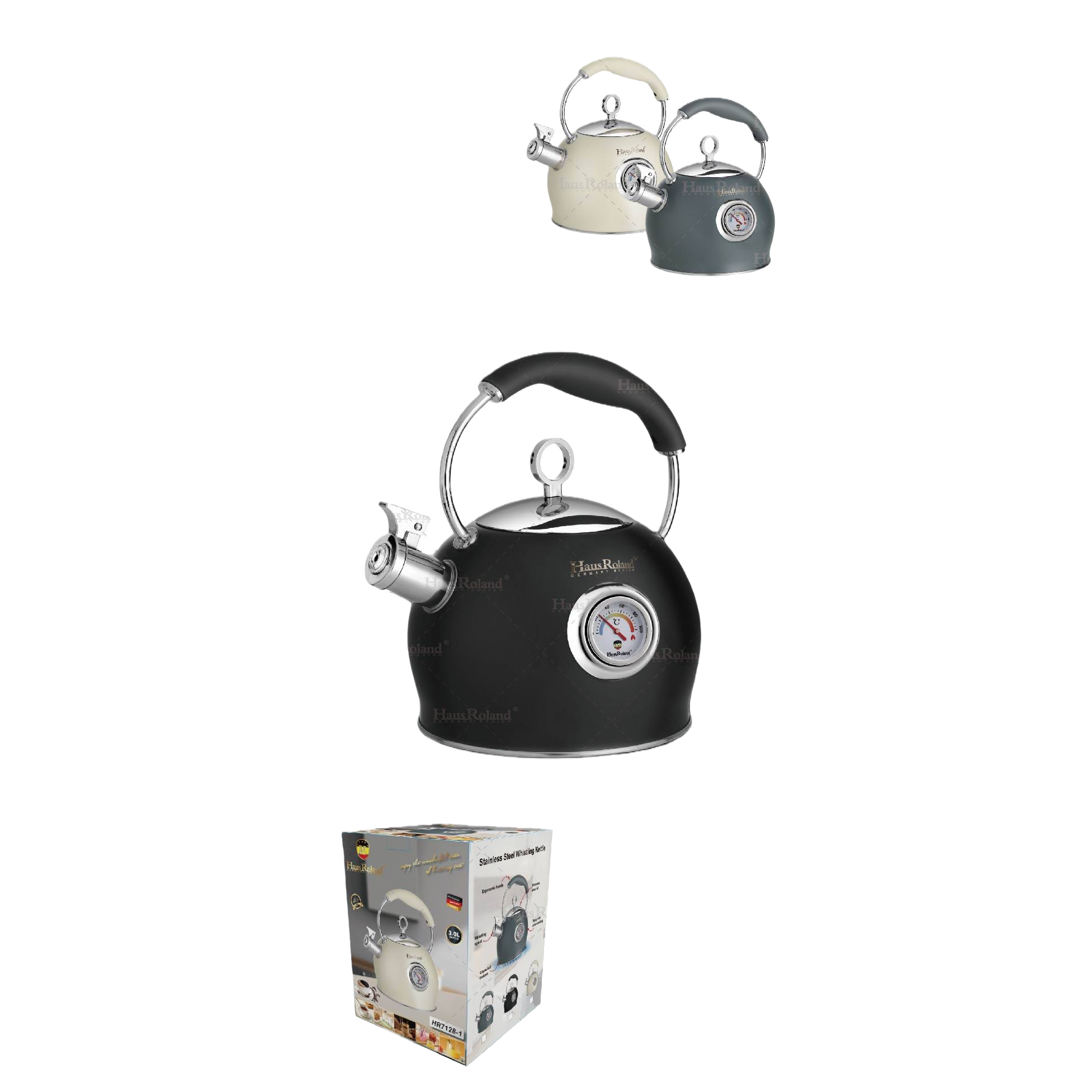 Hr7128-1haus Roland3L stainless steel sounding kettle, large-capacity boiling kettle, gas induction cooker, universal household kitchen boiling kettle Specification image