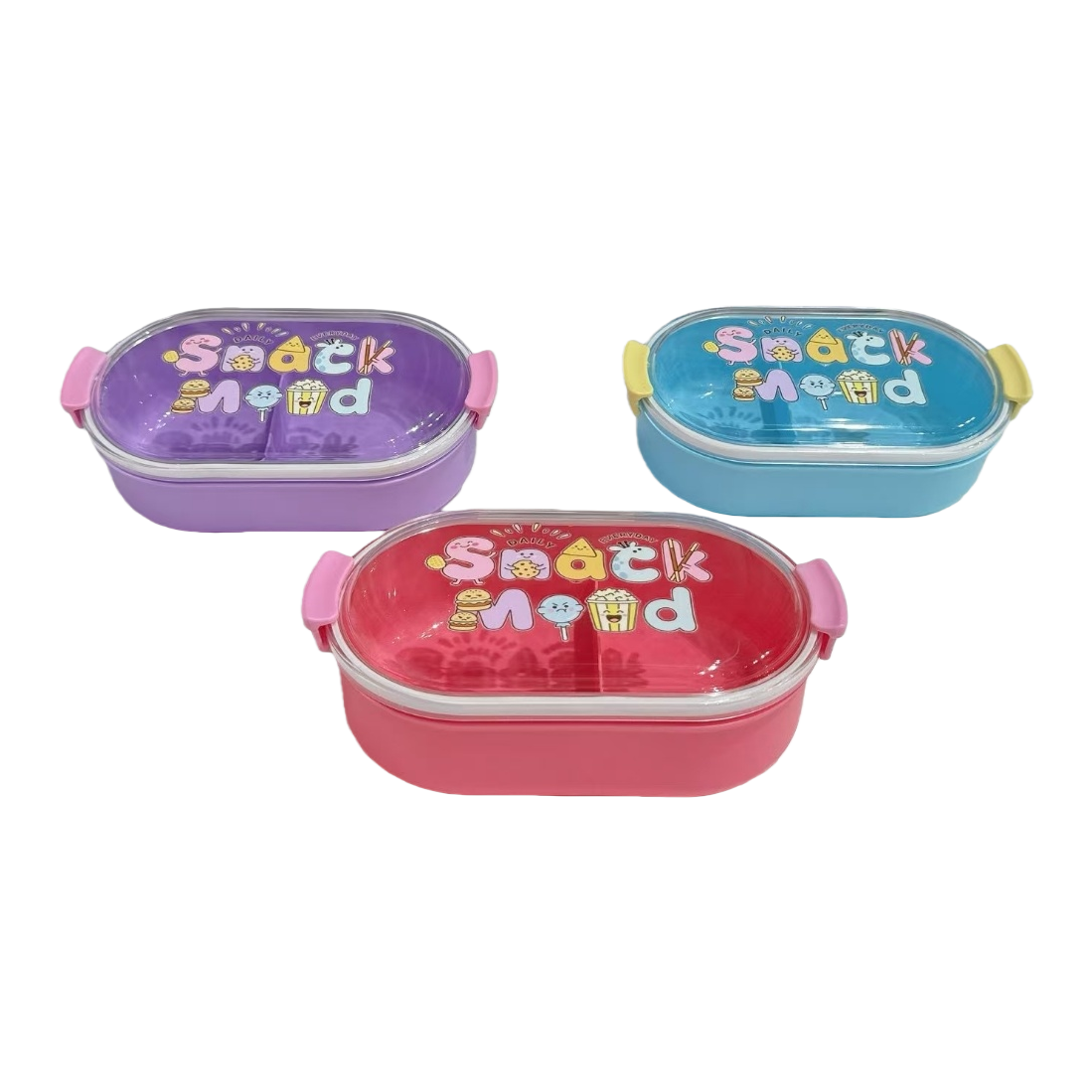 Caja de almacenamiento de bocadillos de dibujos animados coloridos para niños creativa portátil candy fruit dry organizer box contenedor de almacenamiento divertido Item Picture
