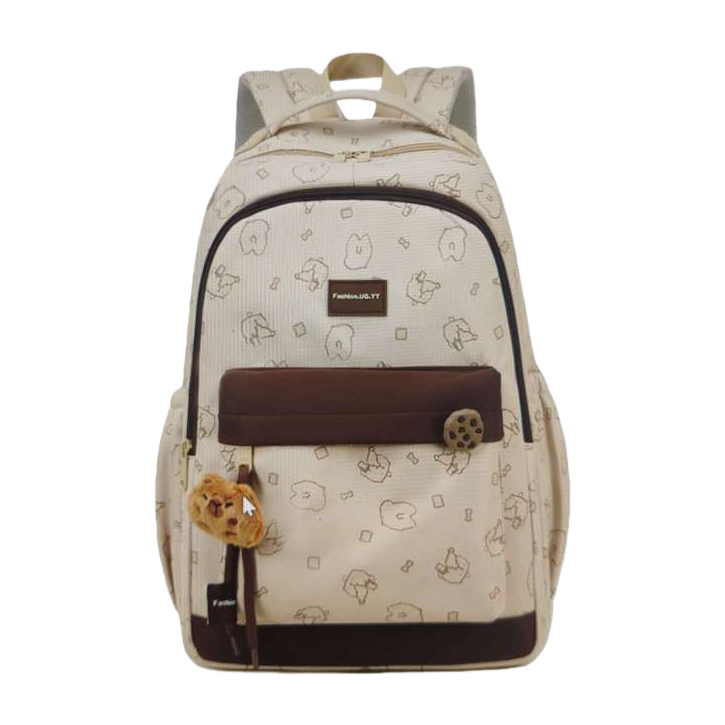 Off white cartoon patrón mochila moda casual mochila estudiante tendencia versátil gran capacidad ligero unisex Item Picture