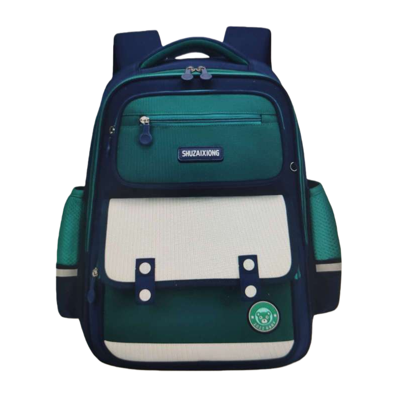 Colorful patchwork estudiante mochila tendencia de moda portátil y durable mochila escolar para niños necesario para el campus Item Picture
