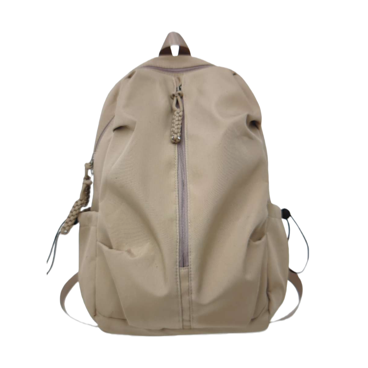 Moda casual beige mochila estudiante portátil viaje multifuncional bolsa versátil bolsa de mujer estilo de tendencia Item Picture