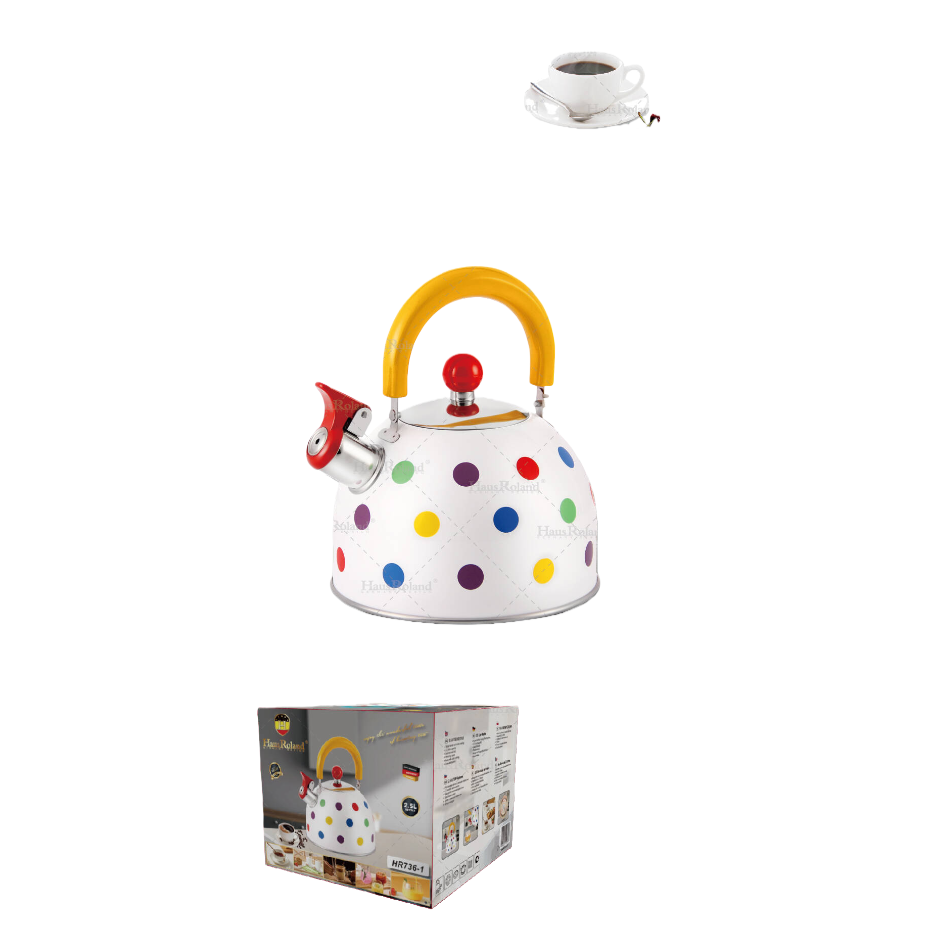 HR736-1HausRoland3L acero inoxidable tinte sonido hervidor de agua caliente hervidor de gran capacidad hervidor de inducción de gas hervidor de cocina de uso general home kitchen kettle Item Picture