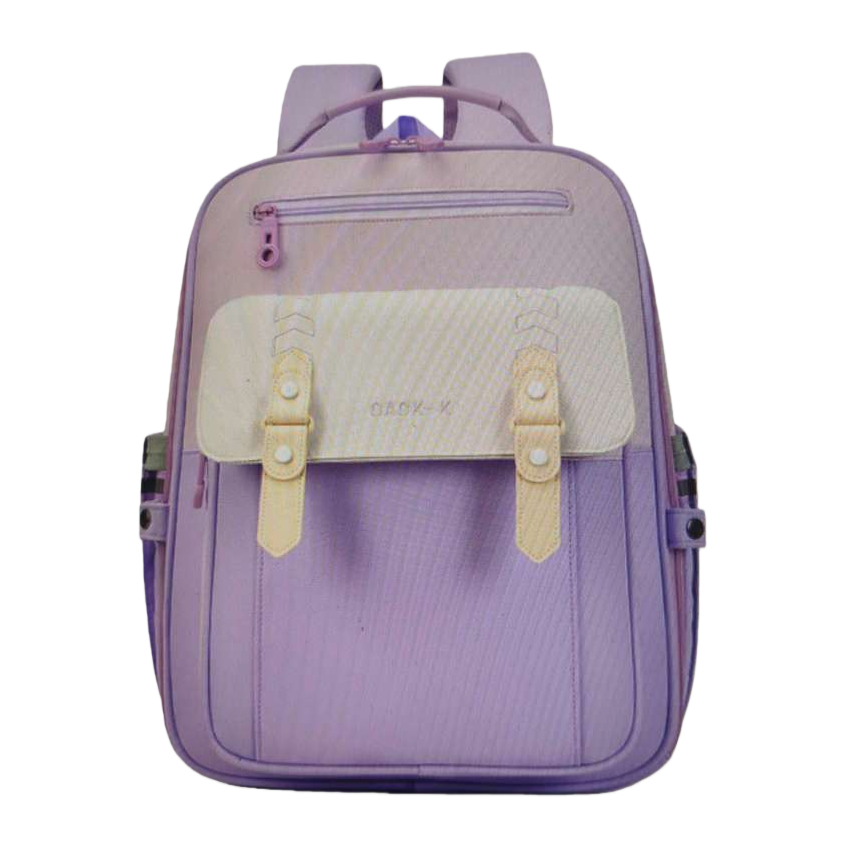 Moda versátil lila mochila mochila casual de gran capacidad mochila de estudiante tendencia portátil estilo de las mujeres Item Picture
