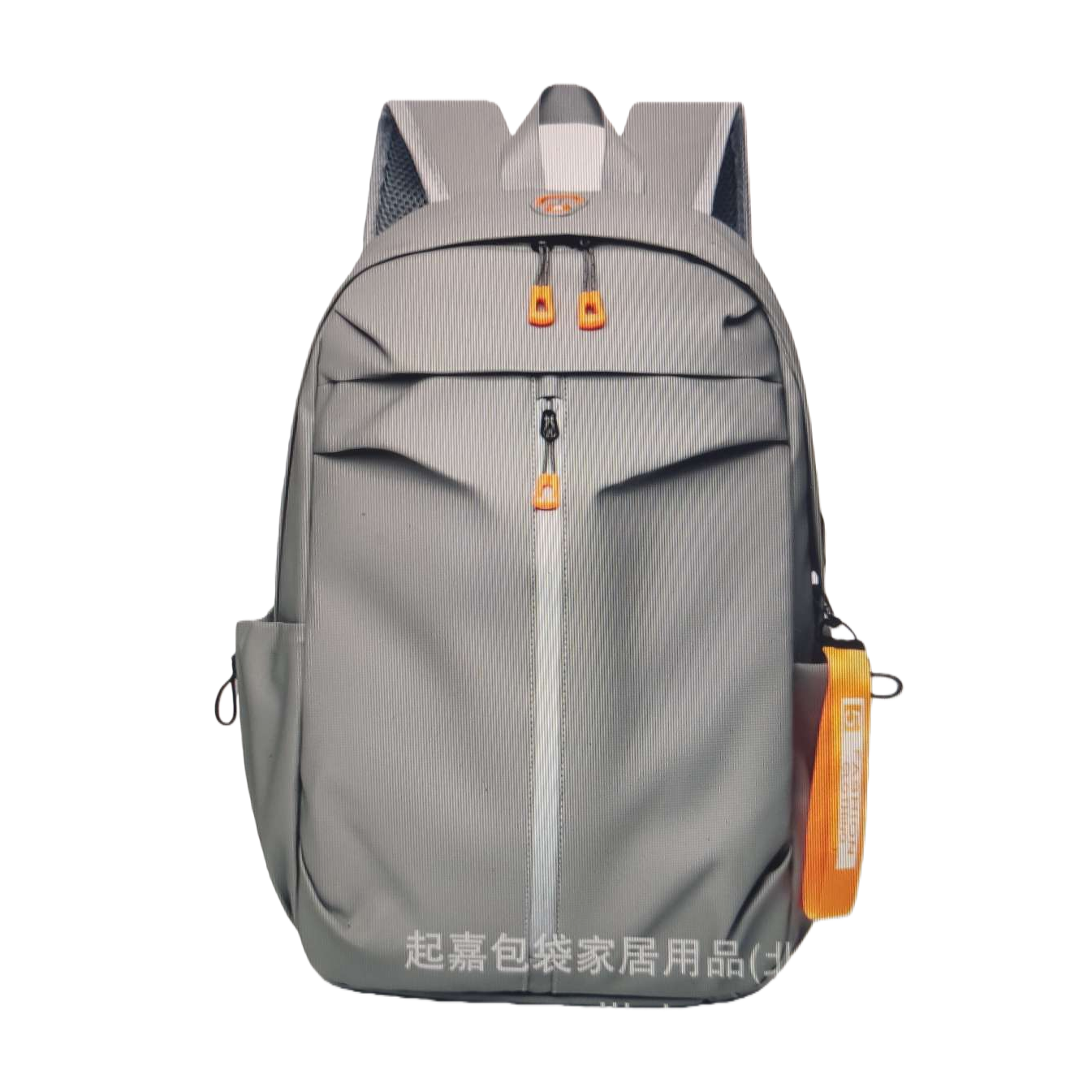 Moda casual mochila de hombro unisex bolsa de viaje de estudiante de gran capacidad gris estilo de tendencia Item Picture