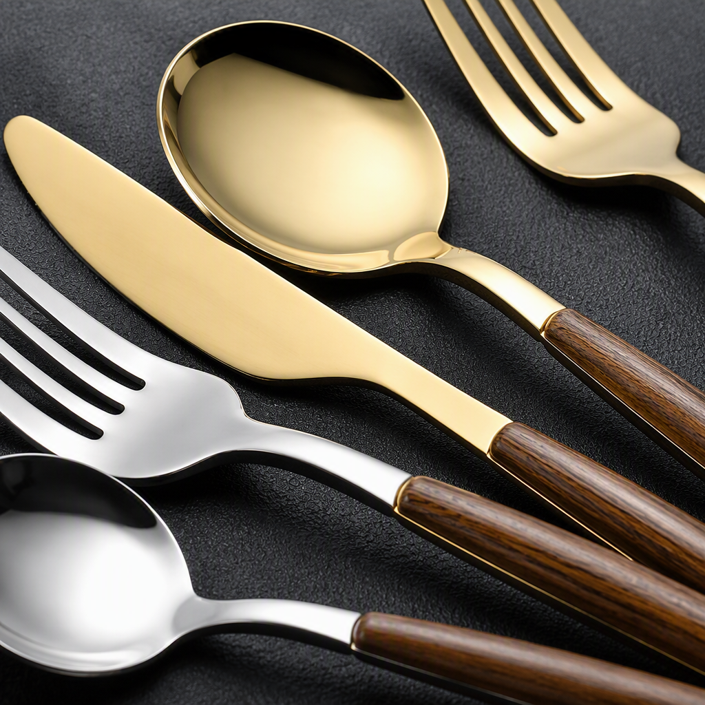 Juego de vajilla multifuncional cuchillo tenedor cuchara combinación hogar portátil restaurante utensilios de cocina set práctico y duradero