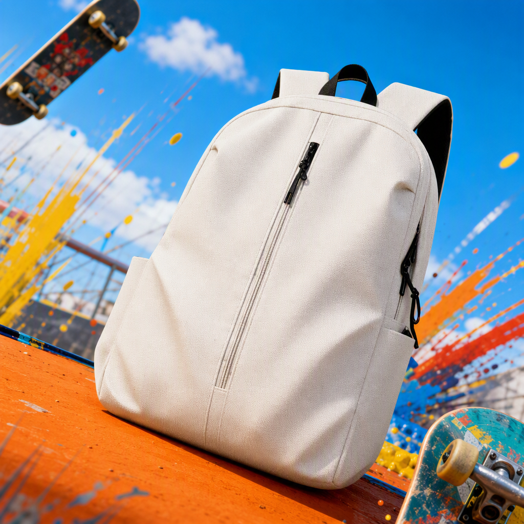 Moda versátil mochila blanca mujer versión coreana tendencia casual estudiante simple gran capacidad bolsa de viaje bolsa de las mujeres Specification image