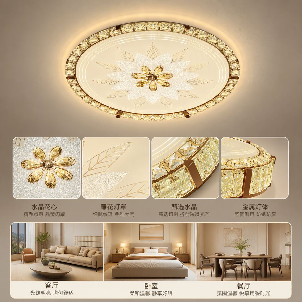 Modern and simple household chandeliers, creative lighting fixtures for living rooms, bedrooms and dining rooms, and lighting decorative fixtures Specification image