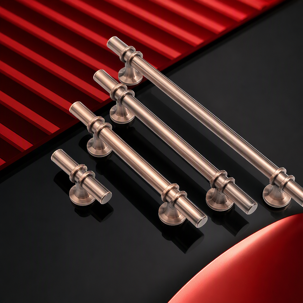 Modern and simple stainless steel handles for kitchen, bedroom, door and window hardware accessories, durable and fashionable decorative handles Specification image