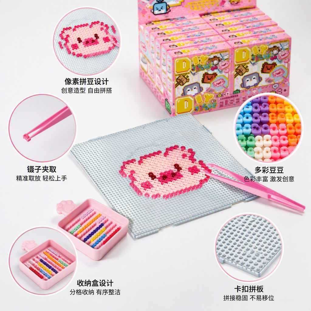 Pink display box, multi-layer storage, gift packaging box, creative cosmetics and jewelry storage box, household storage box