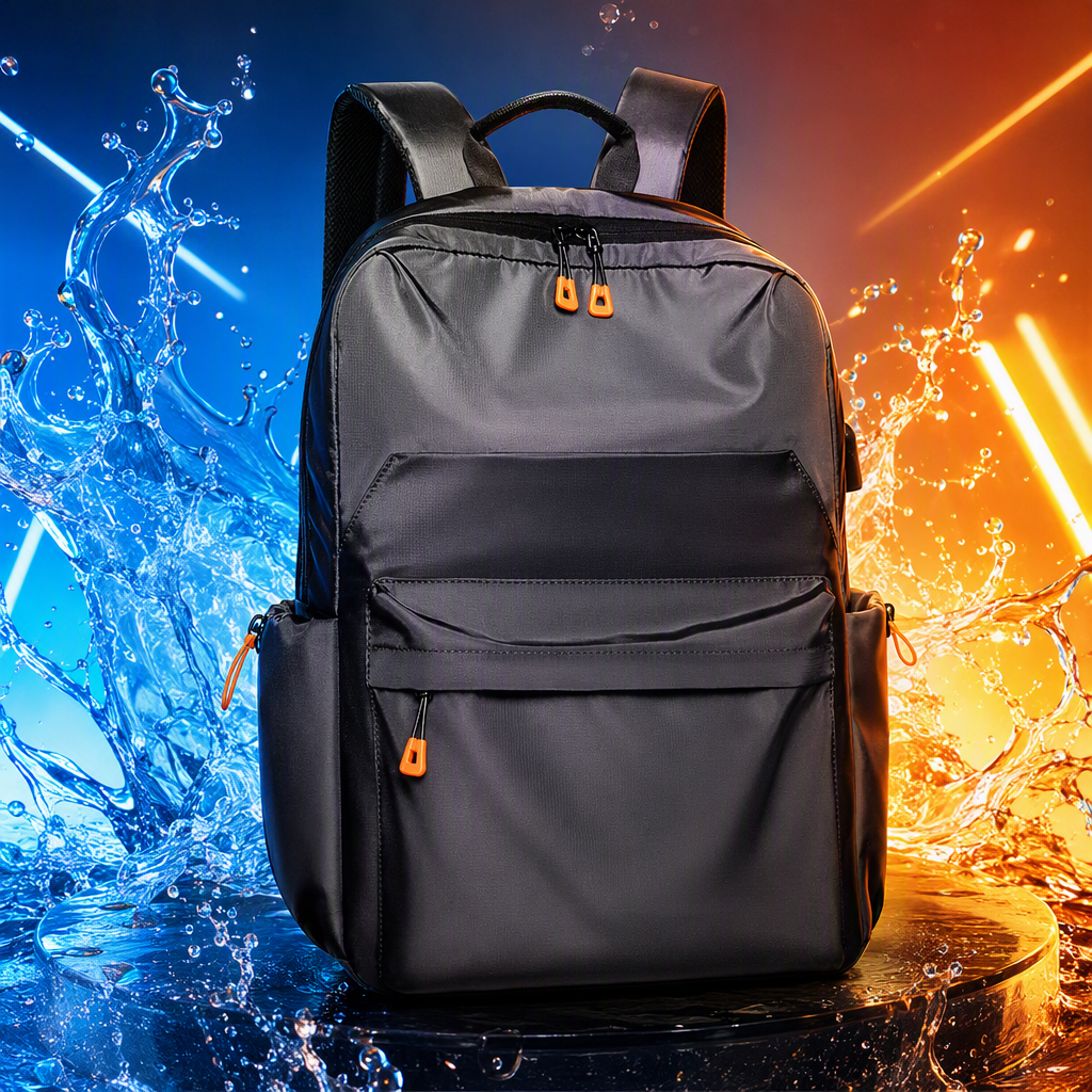 Moda versátil gris mochila mochila casual de gran capacidad mochila de estudiante unisex estilo de tendencia Specification image