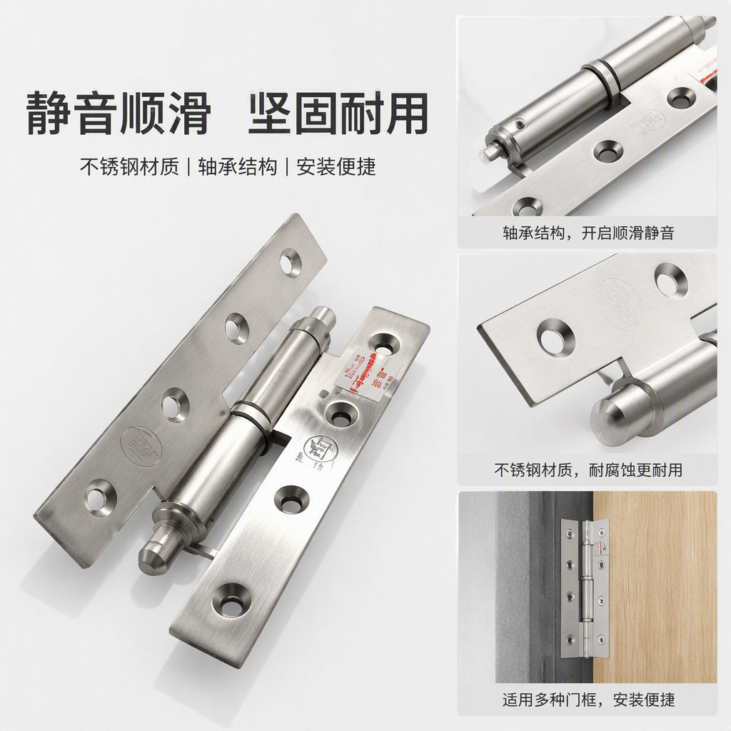 A variety of practical door and window hardware hinges and pivots, durable home decoration building materials accessories, multi-functional and easy to install Specification image