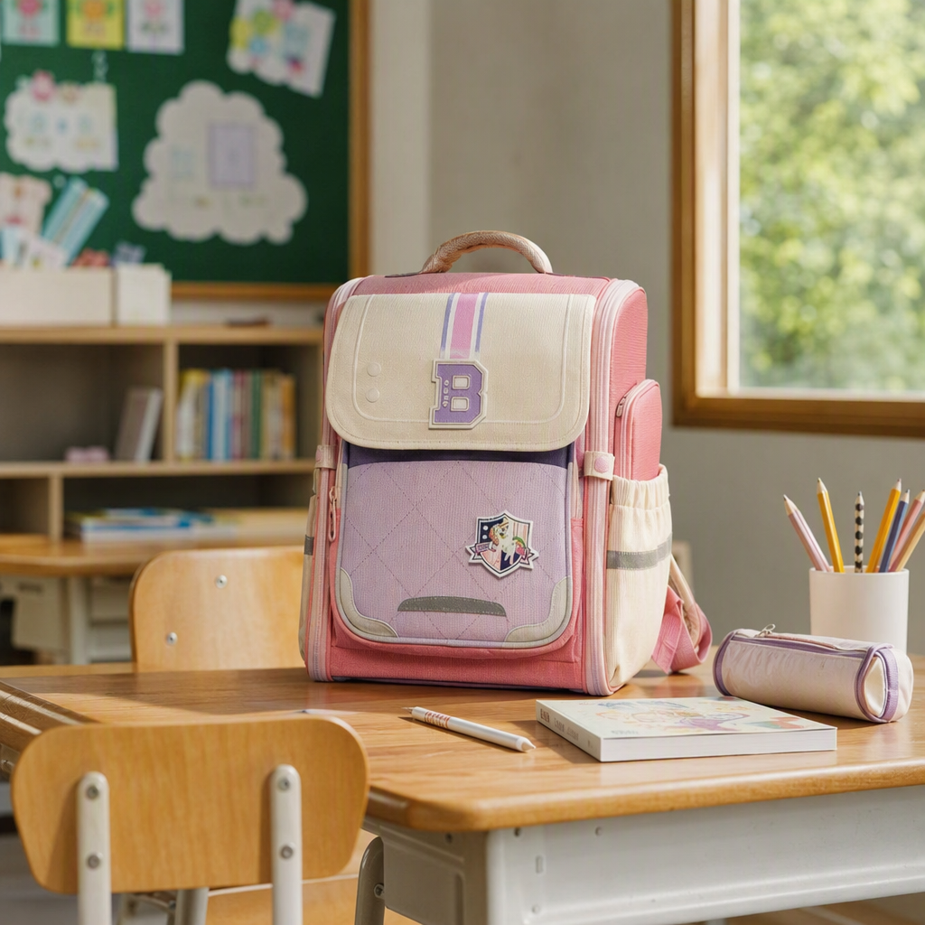 Colorful schoolbag display rack, student schoolbag display rack, retail store shelf storage rack, display rack details Picture