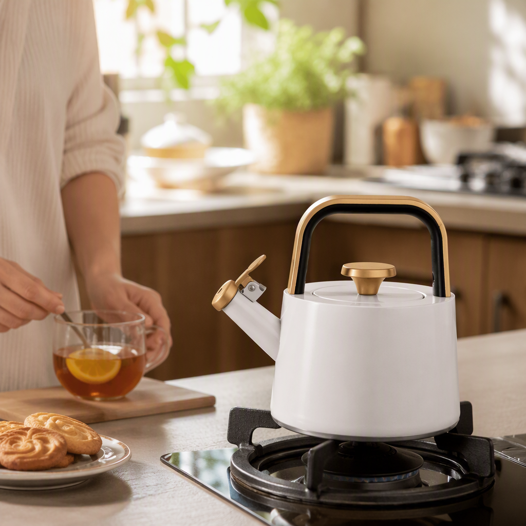 HR7159-1 HausRoland 1.8L acero inoxidable tintun hervidor de agua caliente hervidor de gran capacidad hervidor de inducción de gas hervidor de cocina de uso general home kitchen kettle