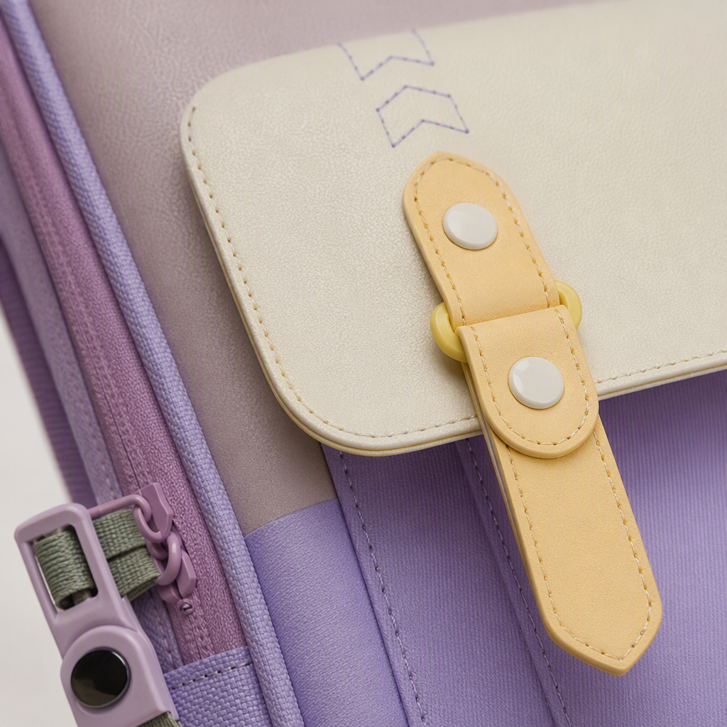 Moda versátil lila mochila mochila casual de gran capacidad mochila de estudiante tendencia portátil estilo de las mujeres Application Scenario