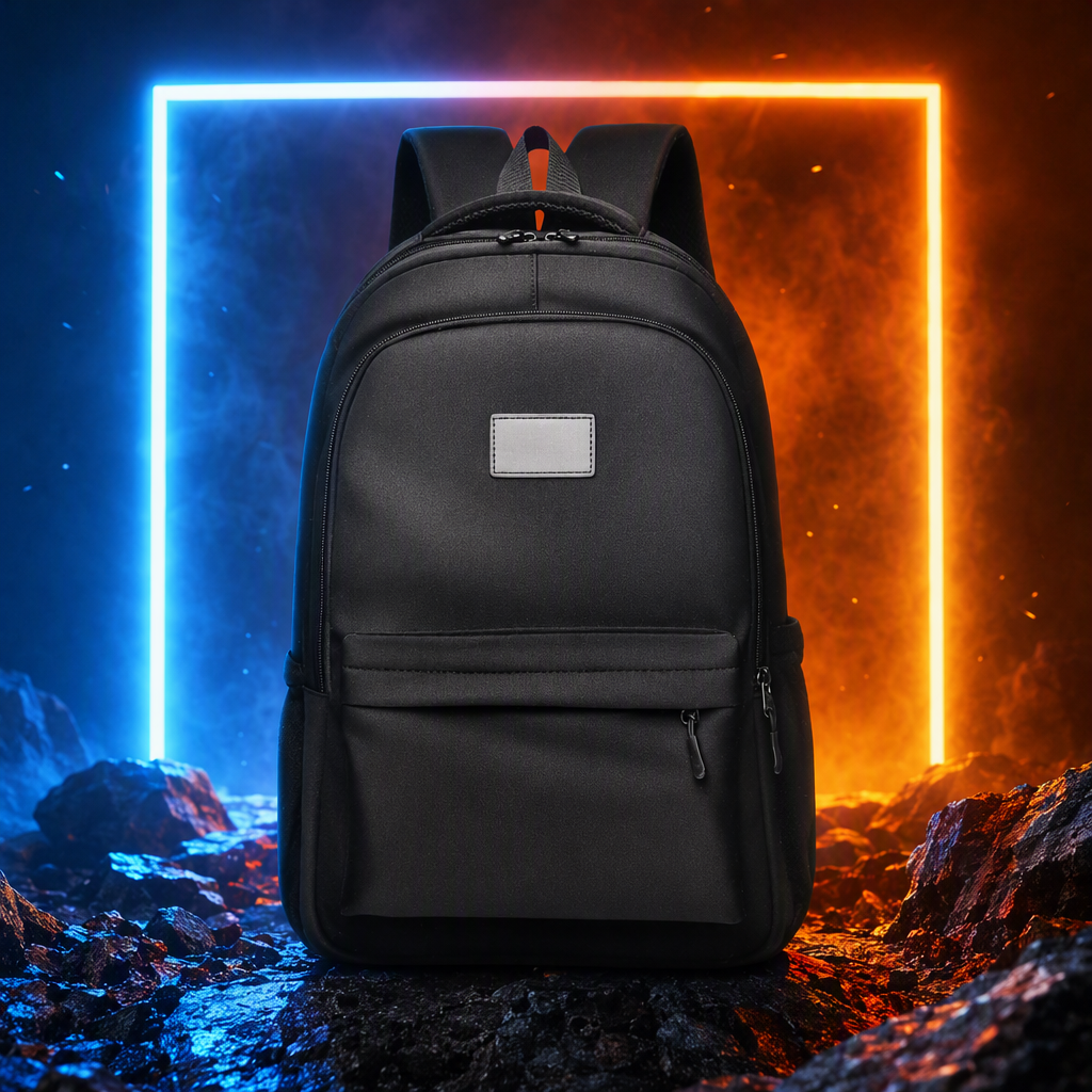 Mochila casual de moda multifuncional para hombres bolsa de viaje deportiva de estudiante negro de gran capacidad tendencia versátil Specification image