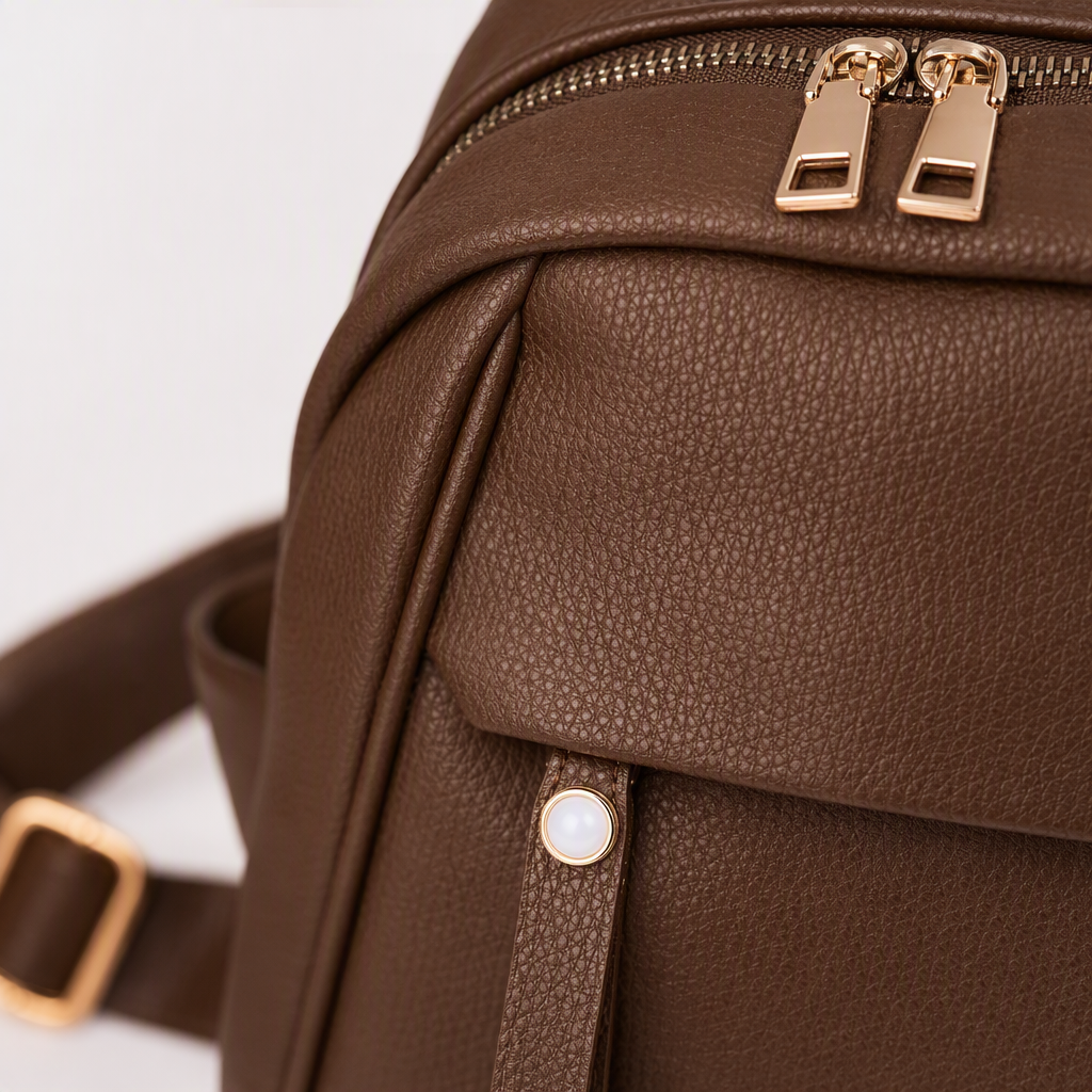 Moda versátil marrón cortex mochila mochila casual de gran capacidad mochila de estudiante estilo de tendencia Application Scenario
