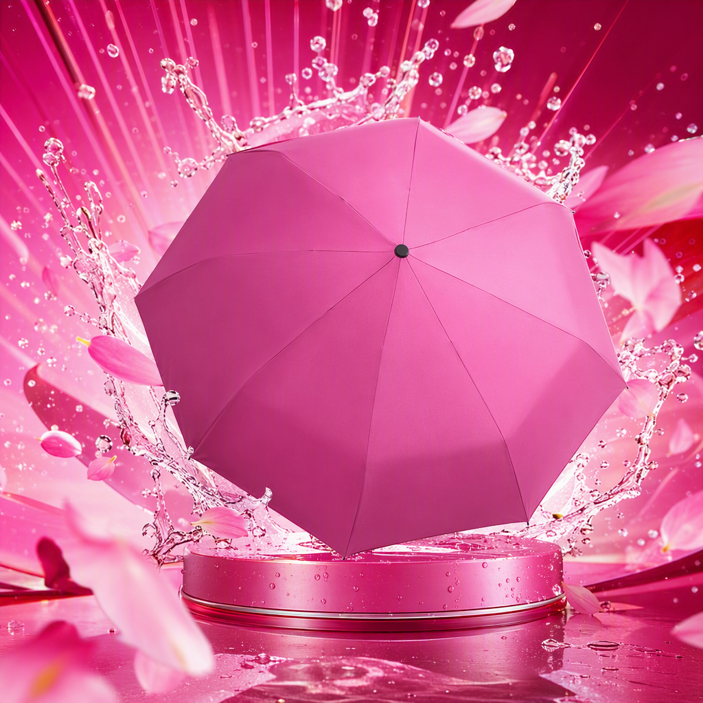Colorful windproof and sunshade umbrella, lightweight and durable, suitable for both weather and rain, folding umbrella, rain and sun protection, portable version Item Picture
