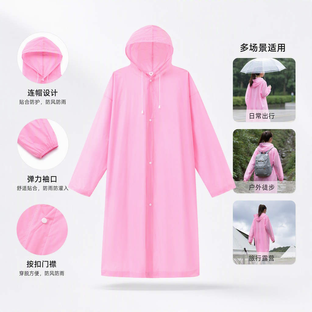多功能防风遮阳雨披户外防雨用品轻便便携雨衣防雨挡风遮阳防护用品产品图