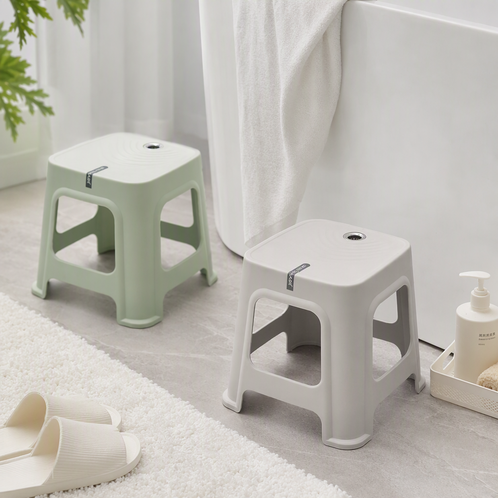 【CL】 26Q3#995#J Multi-functional storage stool, home goods, sturdy hamburger bun stool, home decoration, voice reminder, fabric seat details Picture