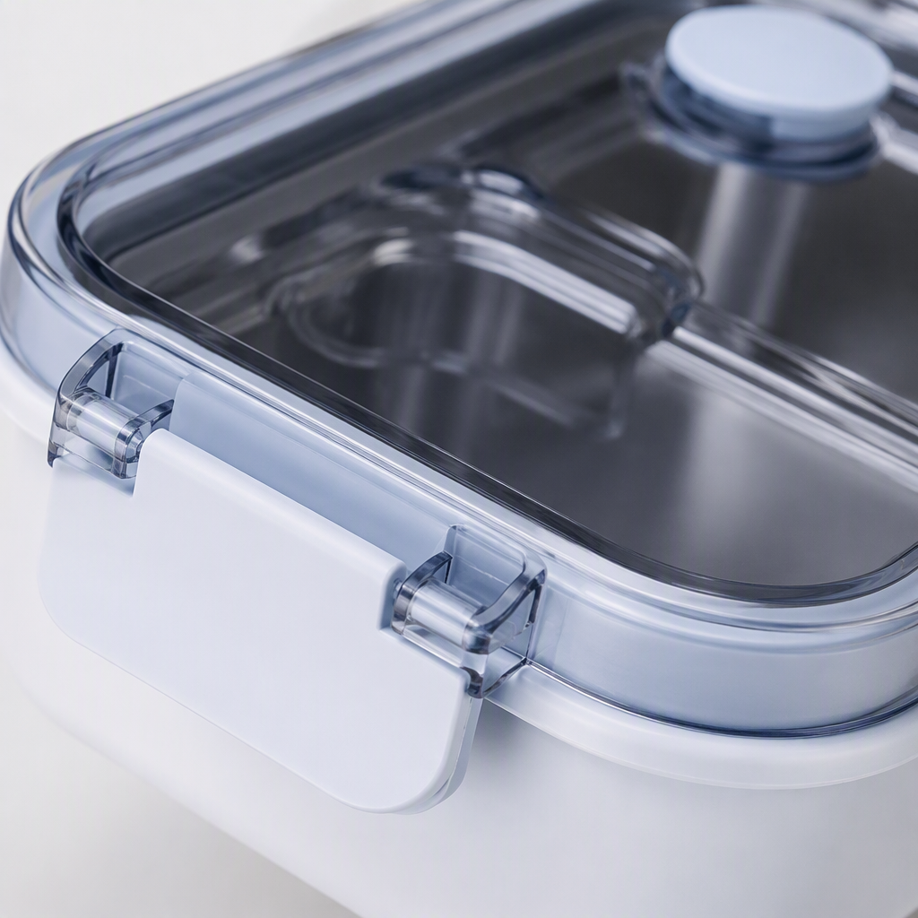 Colorful compartments portable lunch box, student lunch box, children's lunch box, plastic tableware storage box with lid, large-capacity lunch box Application Scenario
