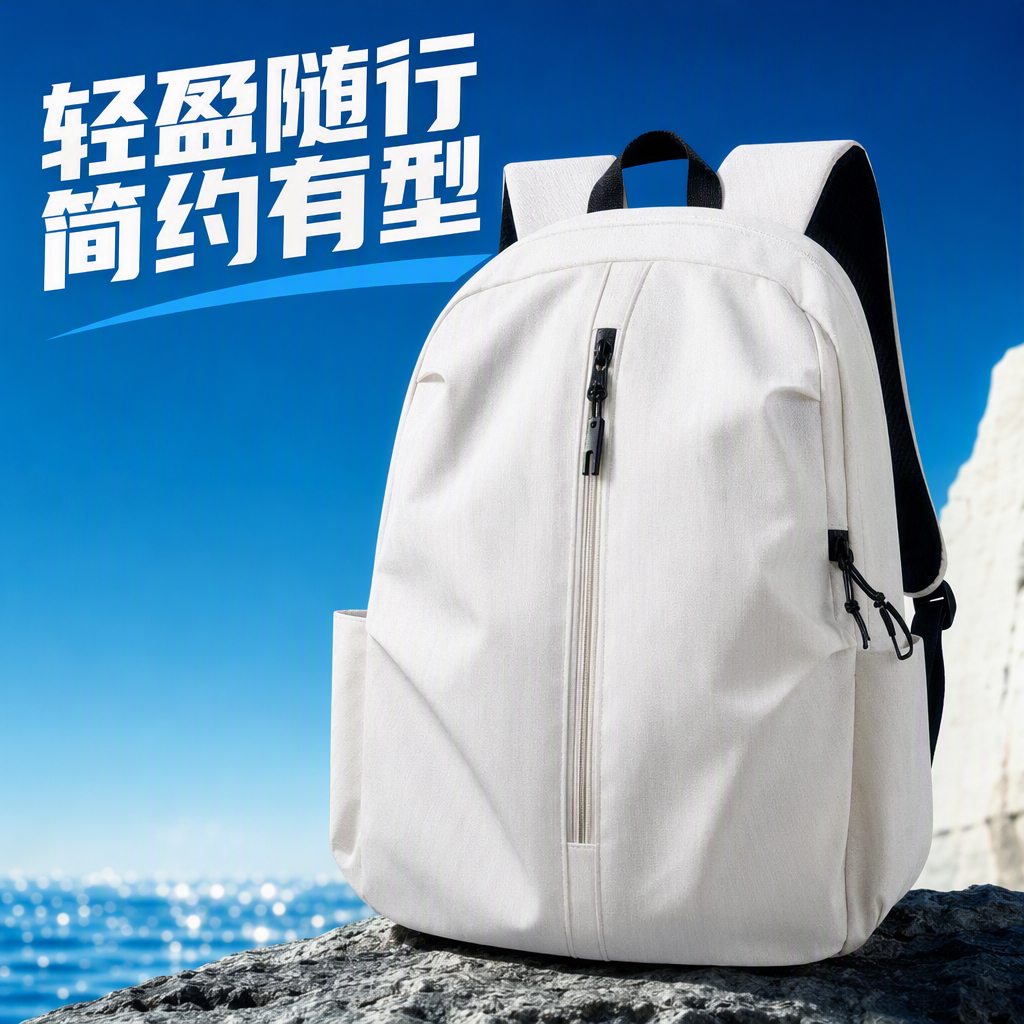 Mochila ligera simple y versátil mochila de moda bolsa de viaje de ocio para estudiantes estilo de tendencia de gran capacidad Specification image