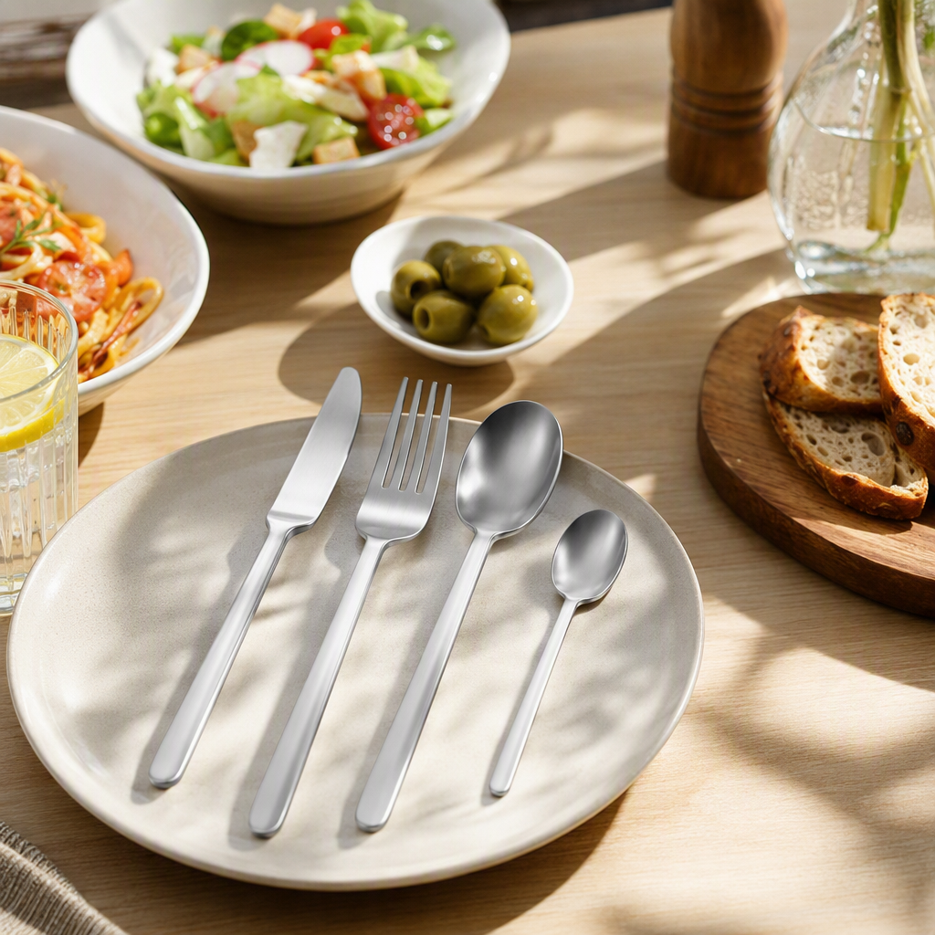 Multifuncional western food cutter tenedor cuchara set vajilla para el hogar utensilios de restaurante de estilo occidental simple moda mesa Item Picture