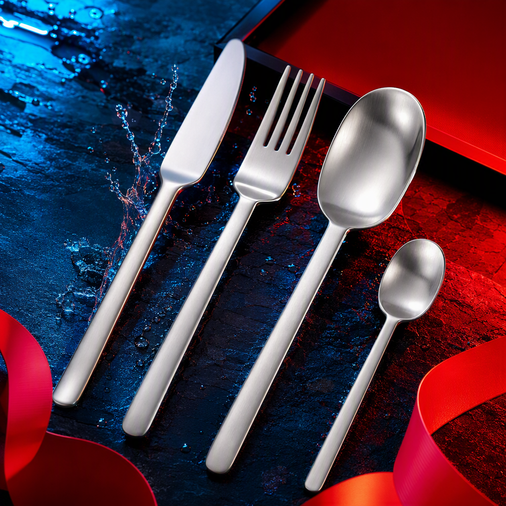 Multifuncional western food cutter tenedor cuchara set vajilla para el hogar utensilios de restaurante de estilo occidental simple moda mesa details Picture