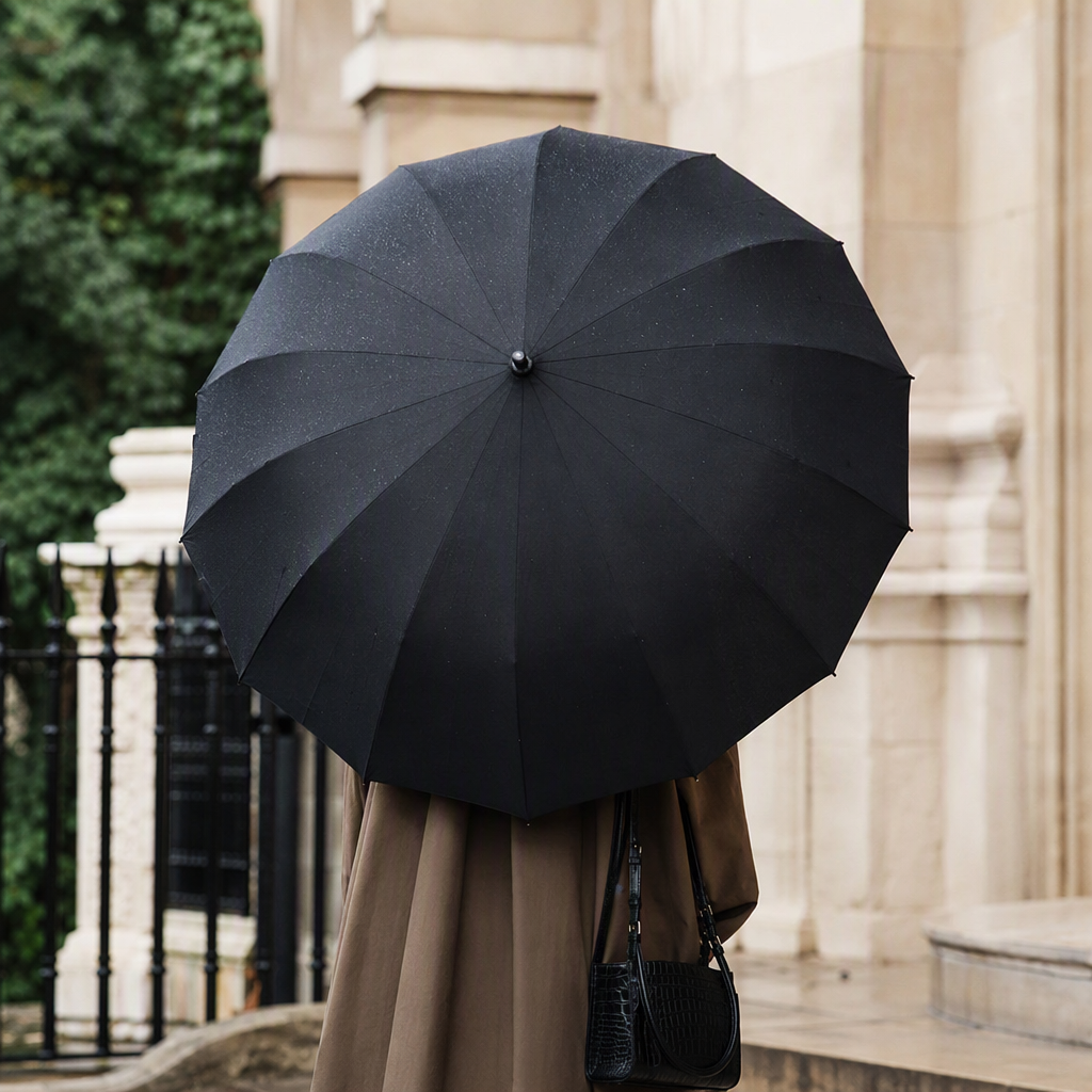 This multi-functional windproof, sunshade and umbrella is lightweight, durable and suitable for both weather and rain. It is a fashionable folding umbrella that can be used by both men and women Item Picture