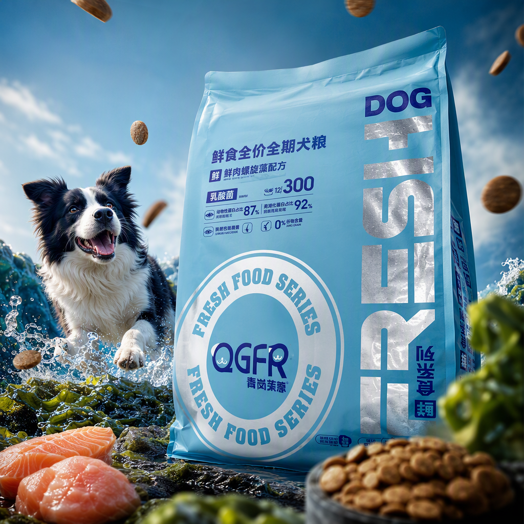 High-quality pet dog food packaging bags, durable, moisture-proof and portable blue pet supplies storage bags Specification image