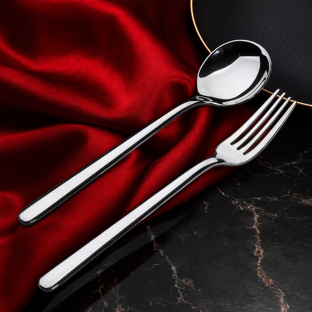 Multi-functional Western kitchen knife, fork and spoon set, household tableware, restaurant supplies, kitchen tableware combination Specification image