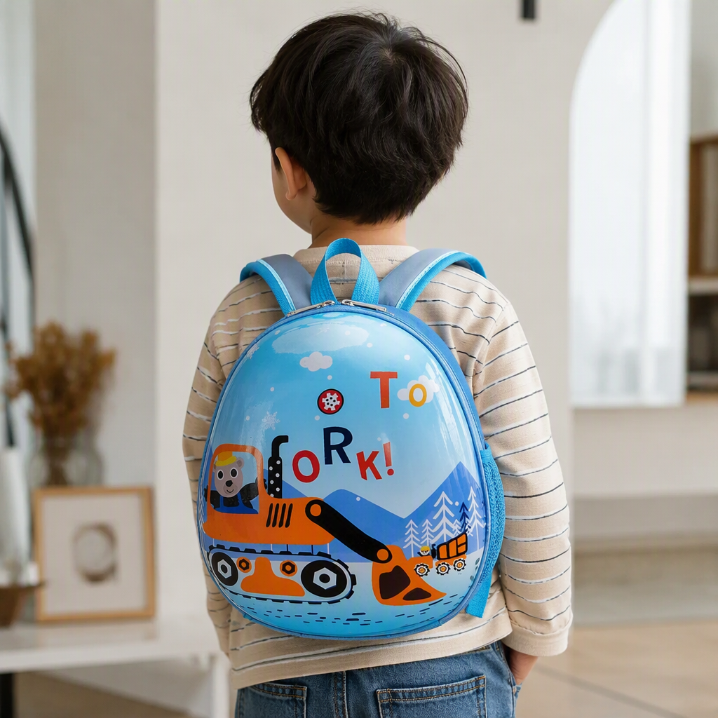 Niños dibujos animados excavadora mochila escolar mochila de estudiante tendencia mochila deportiva regalos para niños details Picture