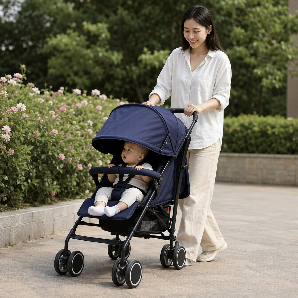 Multi-functional baby stroller, lightweight folding reclining stroller, baby seat, infant stroller products Application Scenario