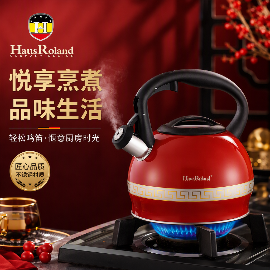 HR730-9HausRoland3L acero inoxidable zumbido kettle caldera de alta capacidad caldera de inducción de gas hervidor de cocina de uso general home kitchen kettle Specification image