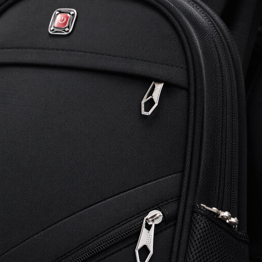 Fashionable and versatile black backpack, large-capacity casual backpack, student schoolbag, trendy brand, suitable for both men and women Application Scenario