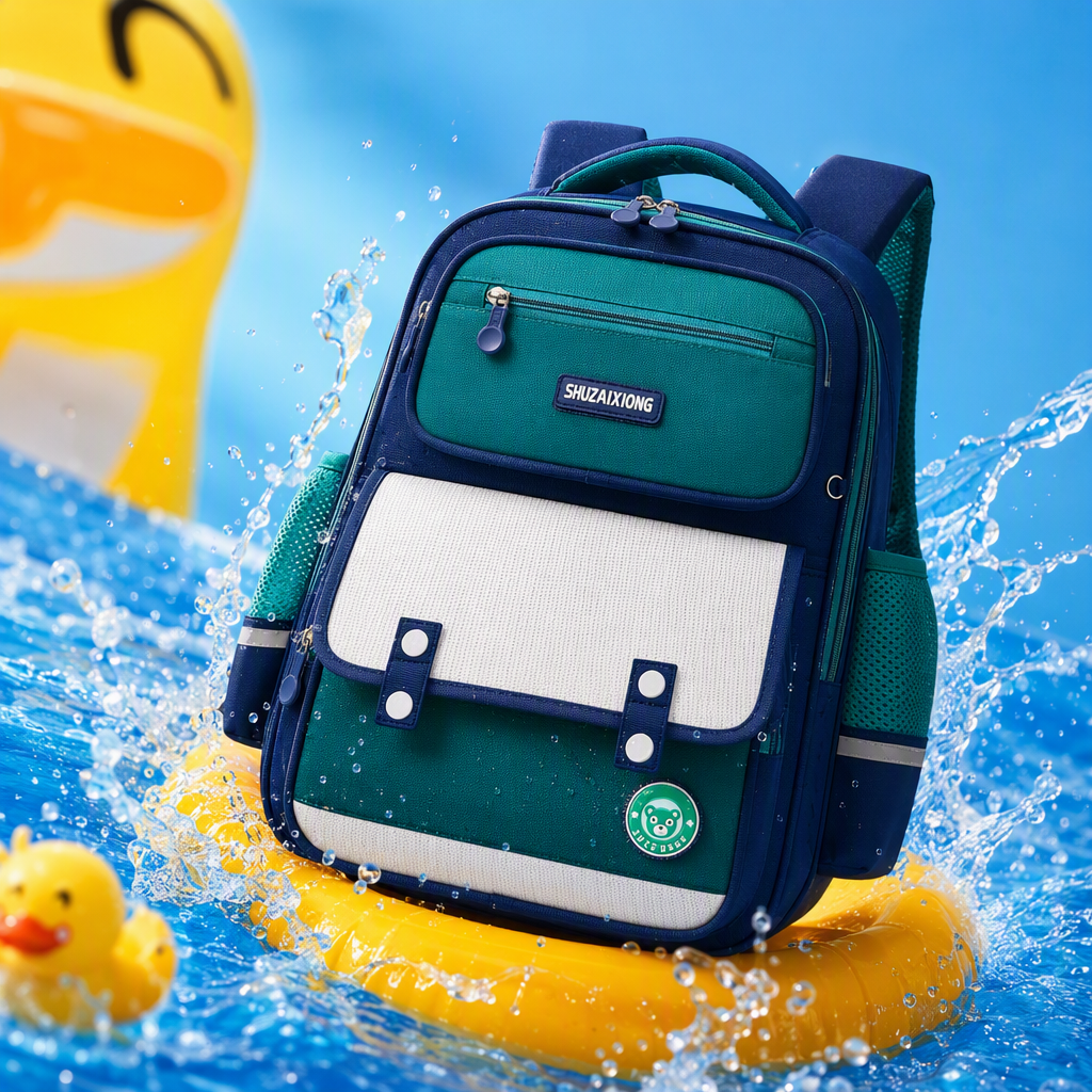 Colorful patchwork estudiante mochila tendencia de moda portátil y durable mochila escolar para niños necesario para el campus Specification image