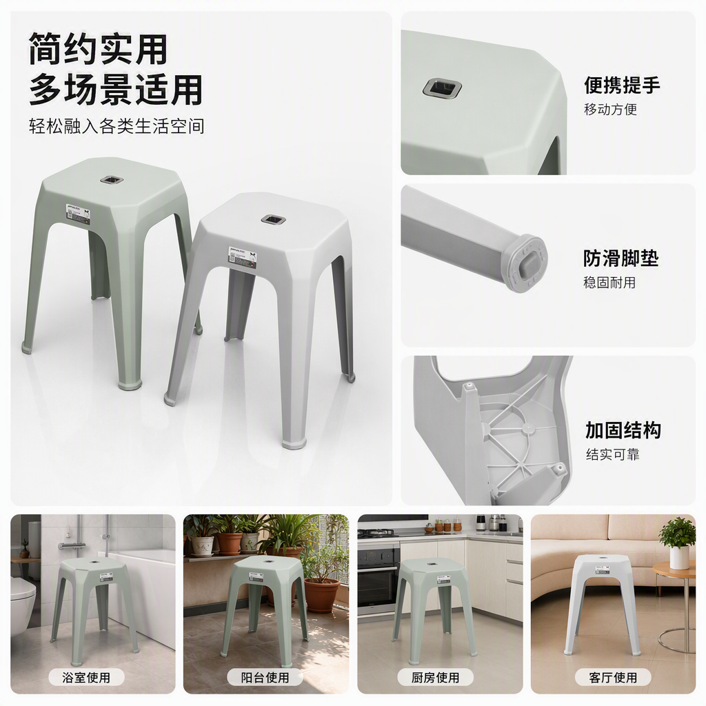 【CL】  26Q3#949 多功能储物收纳凳家居用品居家装饰汉堡包造型结实耐用便捷坐凳子