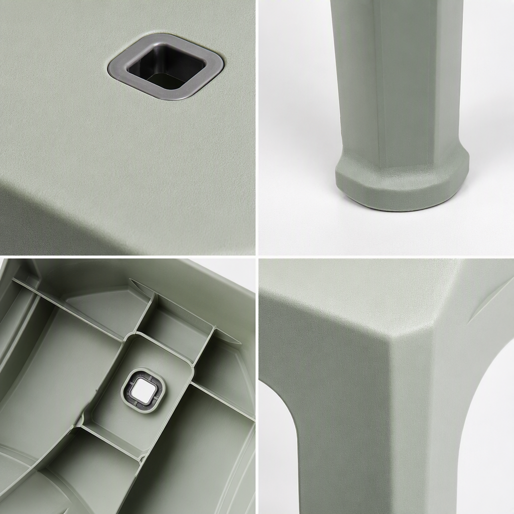 【CL】 26Q3#949 Multi-functional storage and storage stool, home supplies, home decoration, hamburger shape, sturdy and durable, convenient sitting stool Specification image
