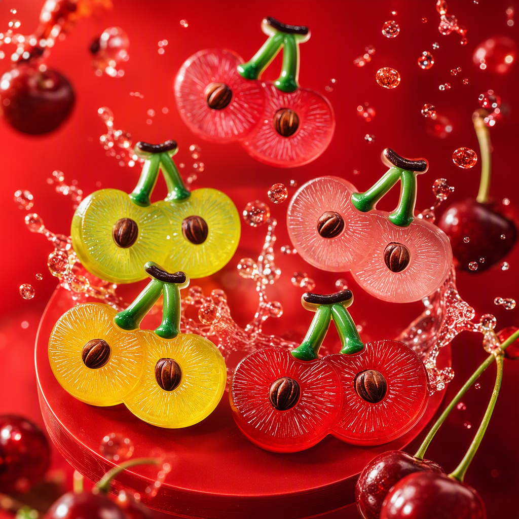 Colorful cherry-shaped magnetic stickers for wall decoration, creative home stickers, children's room background wall stickers without glue Specification image
