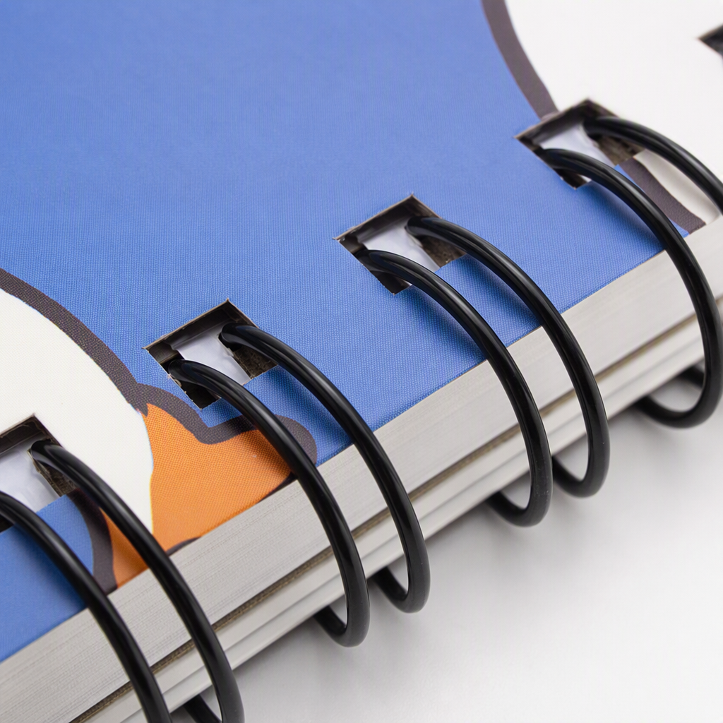 Donghu Paper Products A6 Blue Background Gentleman Duck Coil Ben Klein Cartoon Notebook Application Scenario