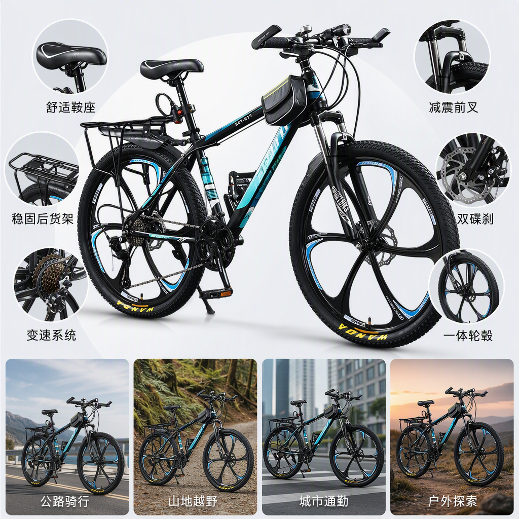 Equipo de ciclismo de montaña deporte al aire libre esencial duradero ligero multifuncional accesorios de ciclismo Specification image
