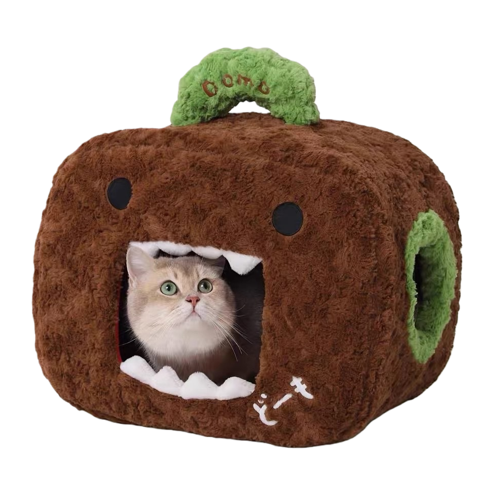 Caliente y cómodo brown peluche gatillo pet rest pad especial para gatos caliente y suave gatillo suministros Item Picture