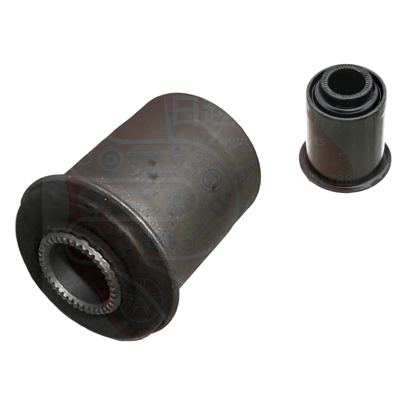 Bujes de goma negros resistentes al desgaste y a prueba de choques para maquinaria automotriz y accesorios de equipo resistente al aceite duradero y resistente al envejecimiento funda protectora decorativa Item Picture
