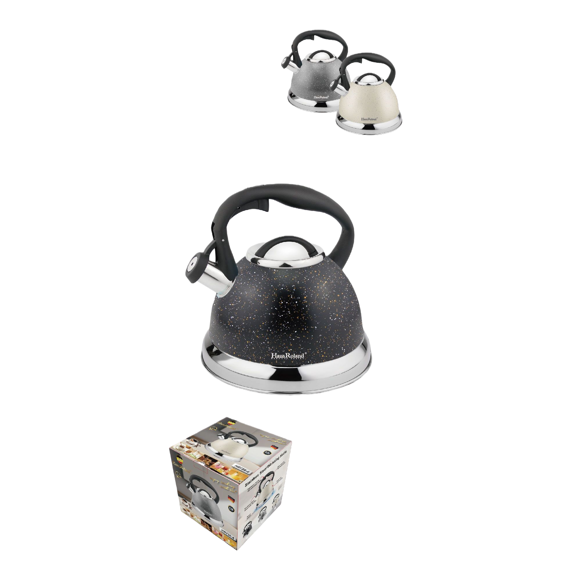 HausRoland3.5L acero inoxidable tinte sound hervidor de agua caliente hervidor de gran capacidad hervidor de inducción de gas hervidor de inducción general home kitchen kettle HR726-4 details Picture