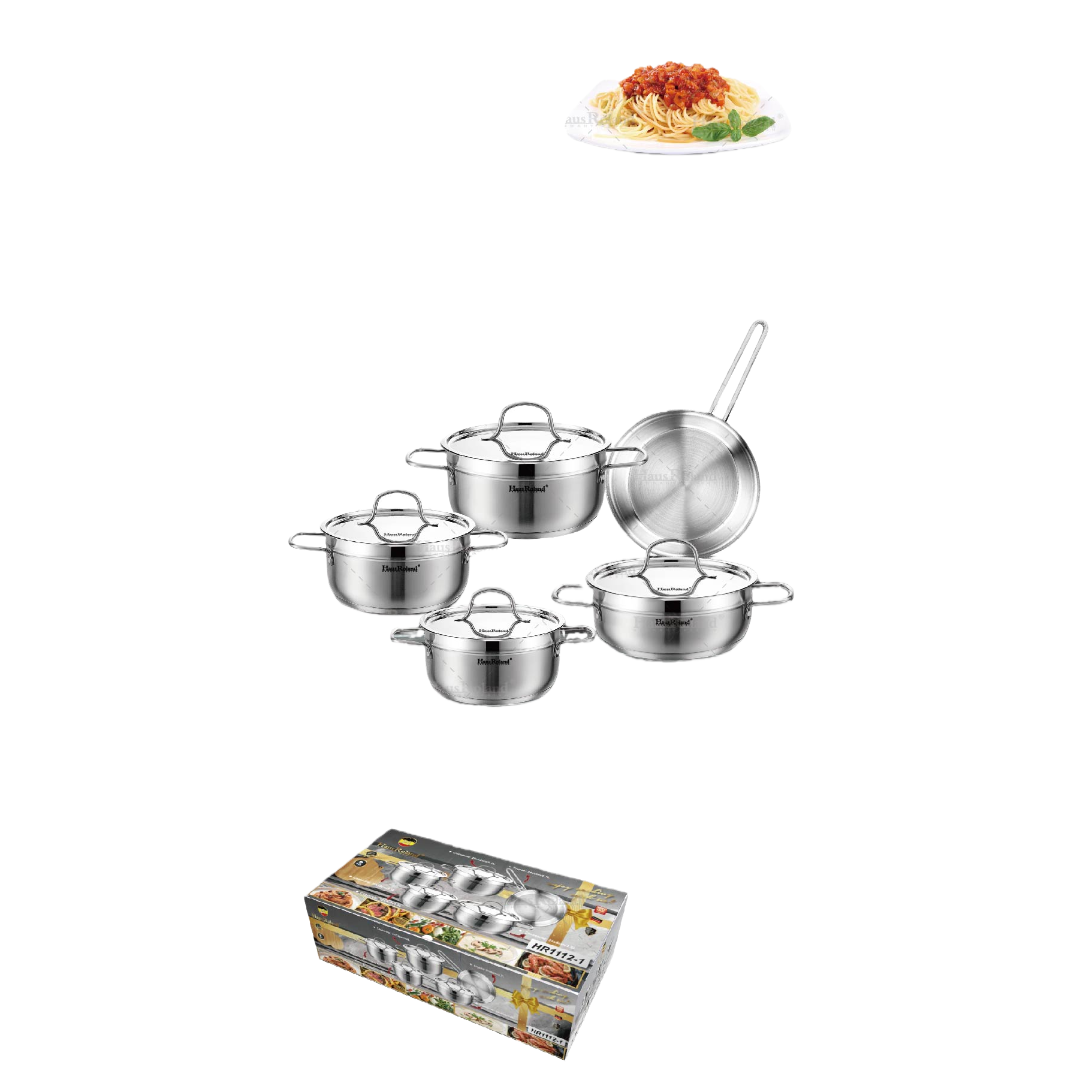 Multi-functional kitchen cookware set, household soup and stir-frying pot set, durable and practical cookware set HR1112-1 Application Scenario
