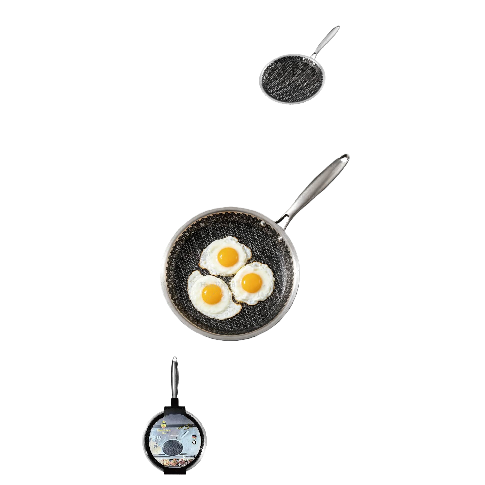 Multi-functional non-stick frying pan, household frying, stir-frying, soup pot, kitchenware, daily essential cookware HRS1104-1 details Picture