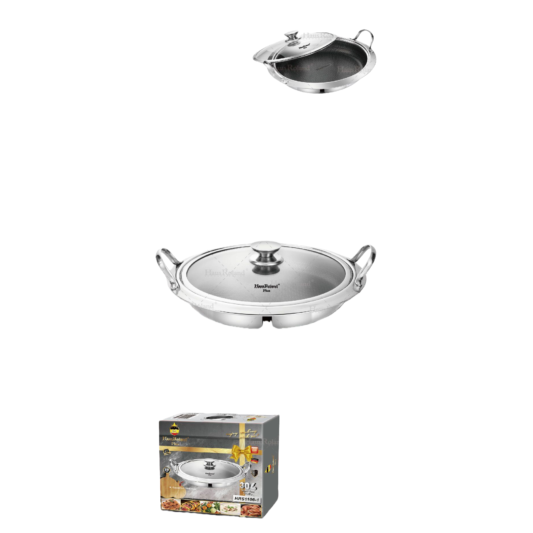 Juego multifuncional de utensilios de cocina olla de sopa de acero inoxidable para el hogar olla olla olla de cocina combinada utensilios de cocina HRS1106-1 Application Scenario
