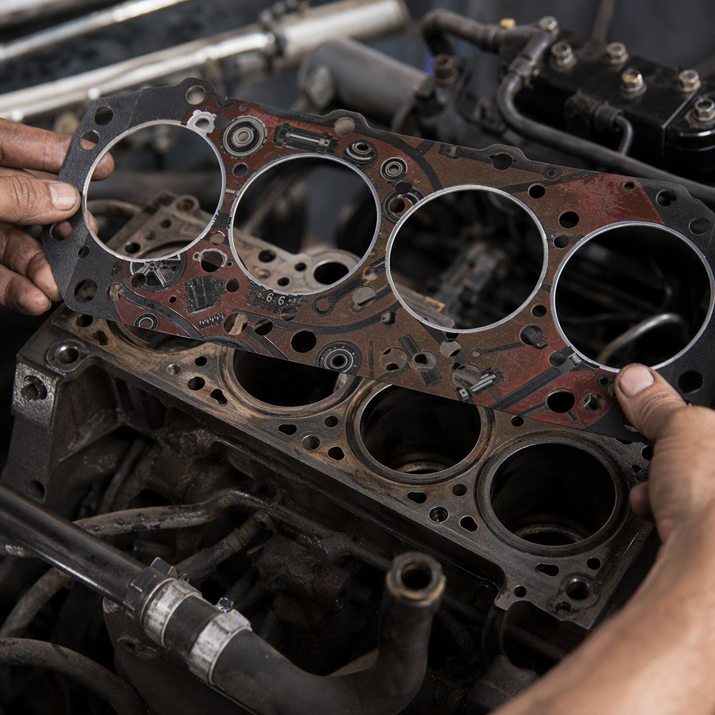 Junta de cilindro negro de alta resistencia sello del motor resistente a altas temperaturas y presiones piezas de automóvil suministros de reparación details Picture
